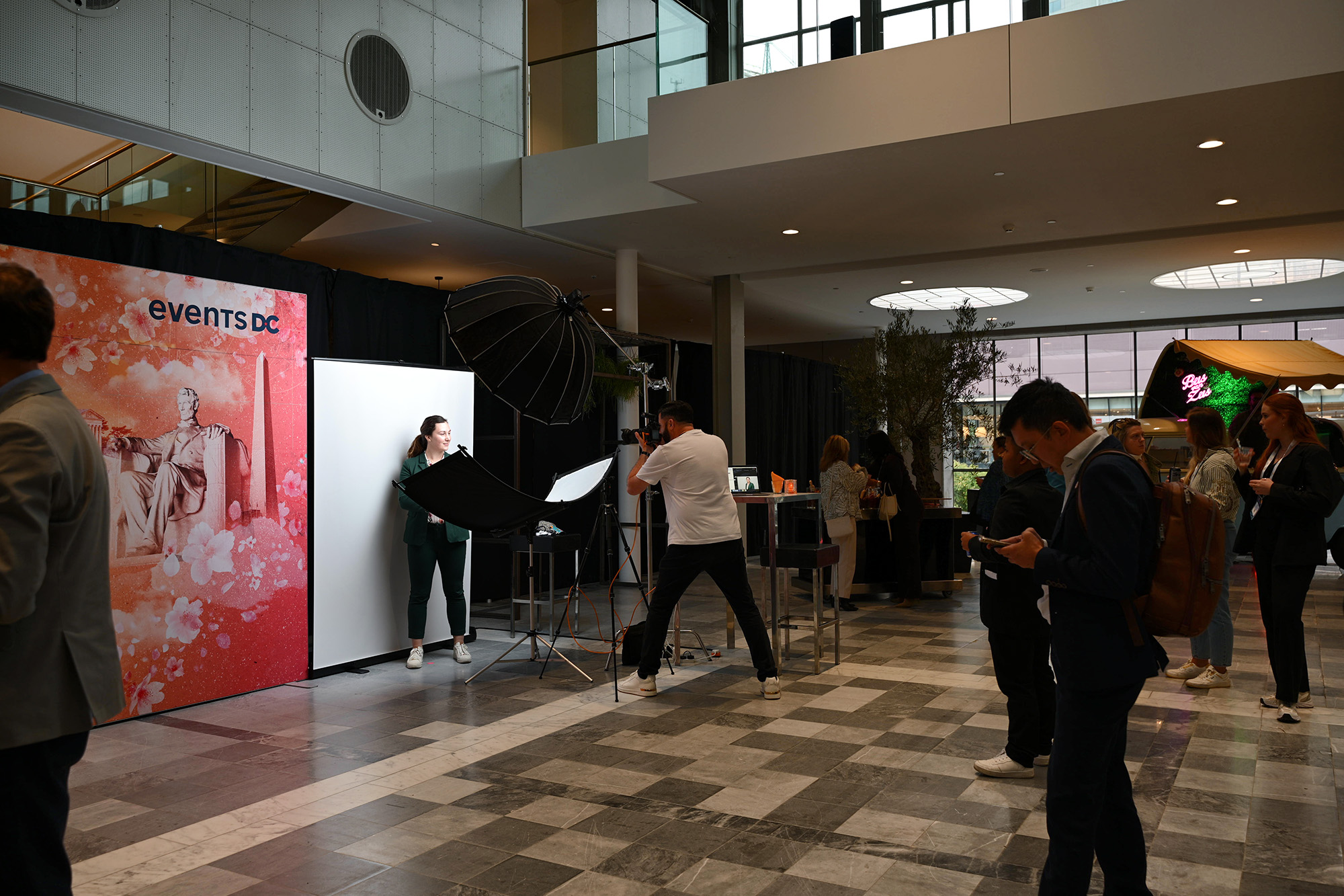 Conference Headshot Booth Rotterdam PCMA Convening EMEA