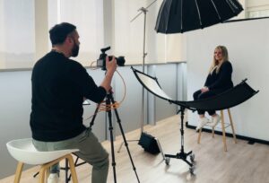 Behind the scenes at a large-scale American Express staff headshot project